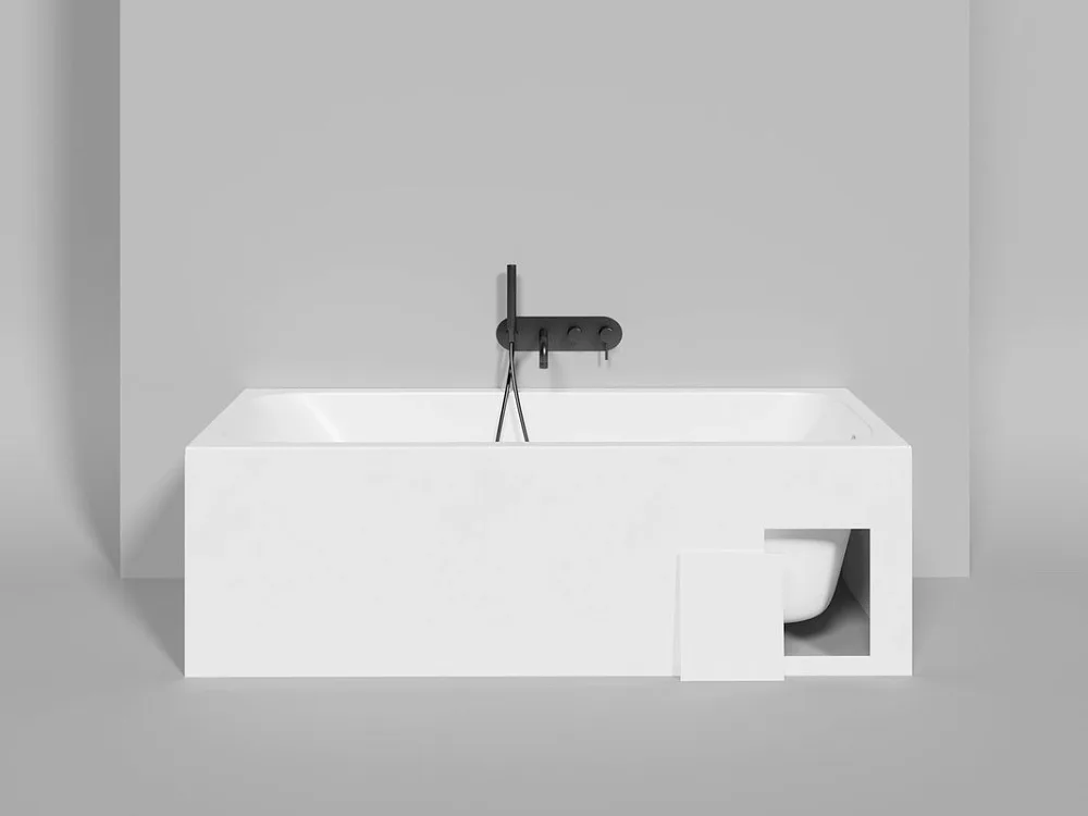 Ванна из искусственного камня Salini Orlanda S-Sense 170x80 см, встраиваемая, матовая белая, на ножк Sancos — официальный сайт