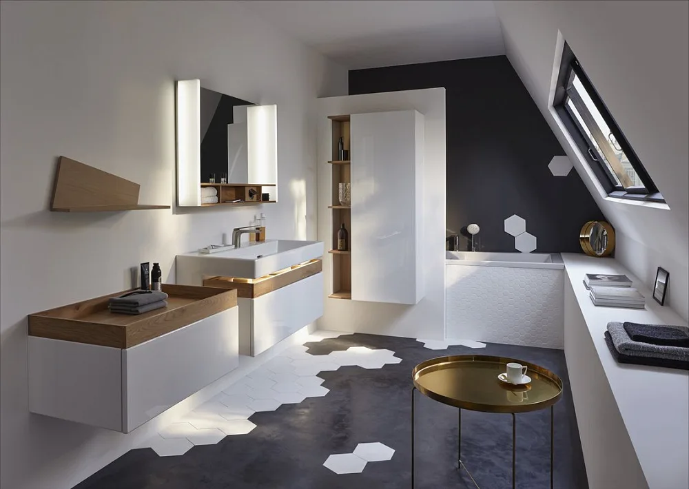 Мебельная раковина Jacob Delafon Terrace EXC9112 100 см с подсветкой Sancos — официальный сайт