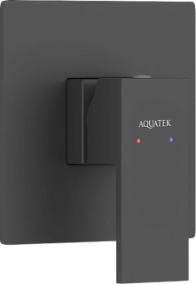 Встраиваемый смеситель AQUATEK Либра AQ1666MB С ВНУТРЕННЕЙ ЧАСТЬЮ, матовый черный