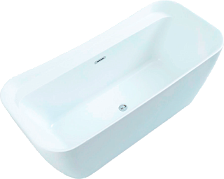 Акриловая ванна Allen Brau Infinity 2 170x80 см, отдельностоящая, белая матовая, на ножках, со сливо