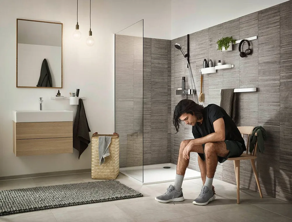 Душевая лейка Hansgrohe Pulsify 105 3jet 24100000 хром Sancos — официальный сайт