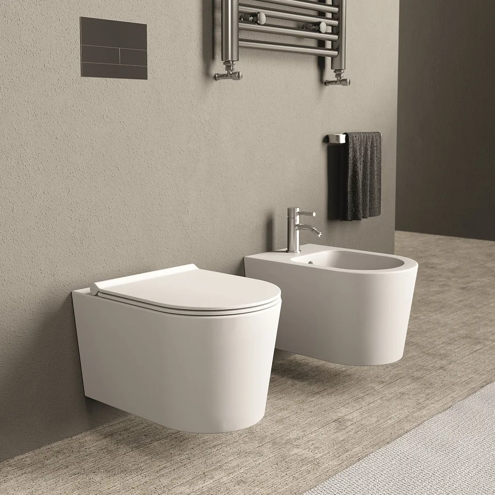 Унитаз подвесной Alice Form 22300109 безободковый, белый матовый Sancos — официальный сайт