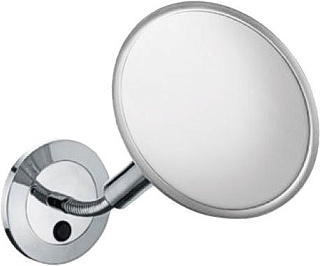 Косметическое зеркало Keuco Elegance new 17676 019000 с подсветкой, поворотное, хром