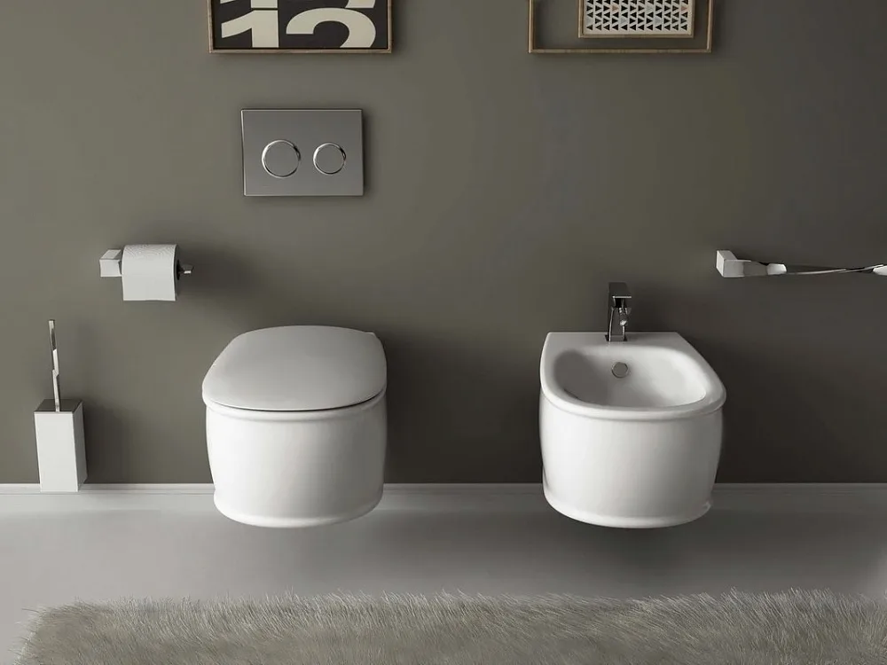 Биде подвесное ArtCeram Atelier AZB001 05 00/ATB001 05 00 белое матовое Sancos — официальный сайт
