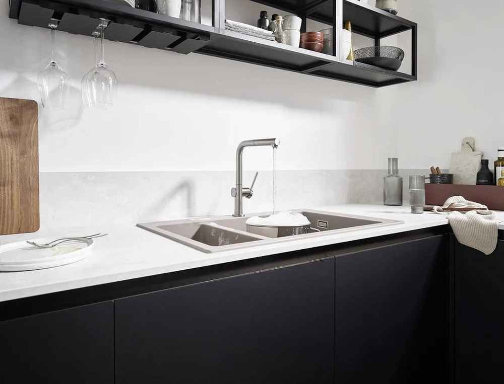 Смеситель для кухни Hansgrohe Talis M54 72809800 сталь Sancos — официальный сайт