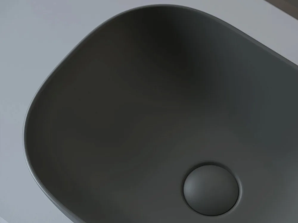 Накладная раковина Ceramicanova Element CN6009MDH темный антрацит матовый Sancos — официальный сайт