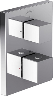 Термостатический смеситель встраиваемый Jacob Delafon Modulo E75391-CP для ванны с душем