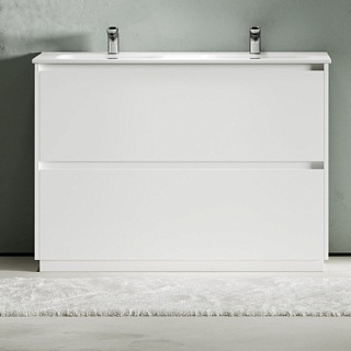 Тумба под раковину Sancos Libra Floor 120 напольный белый глянец, LB120F-2W