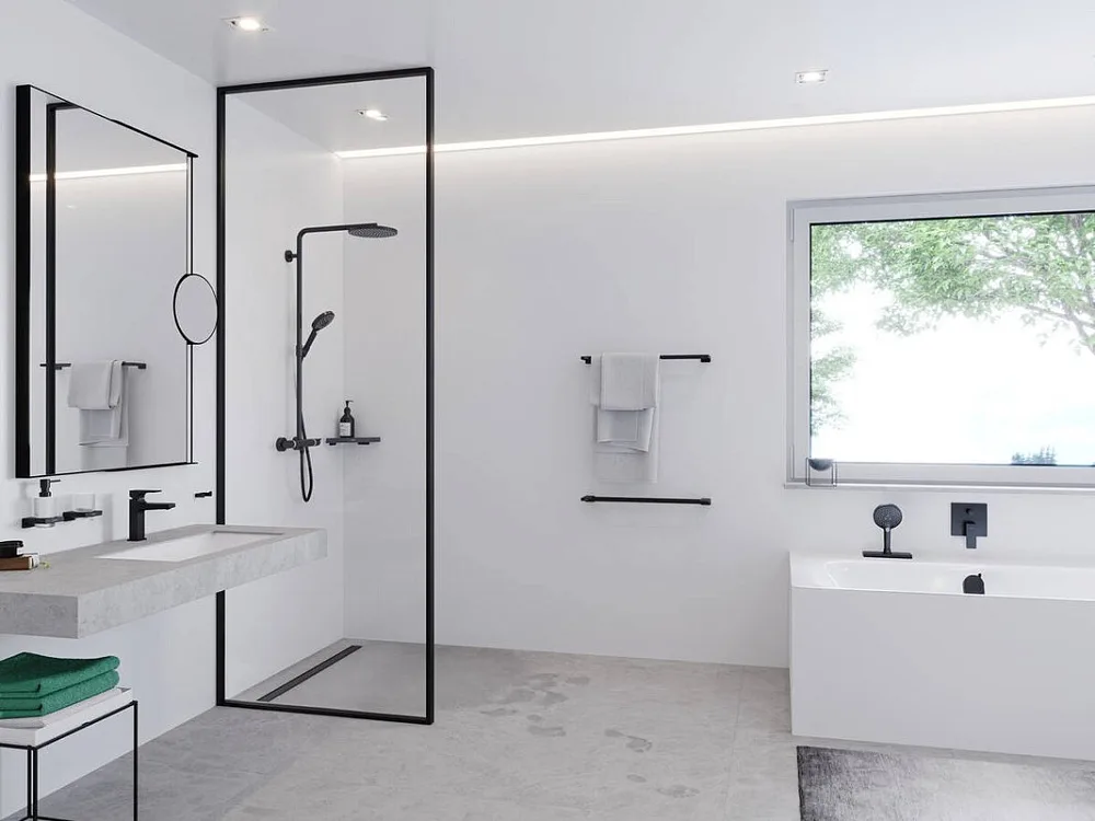Стакан Hansgrohe AddStoris 41749670 матовый черный Sancos — официальный сайт