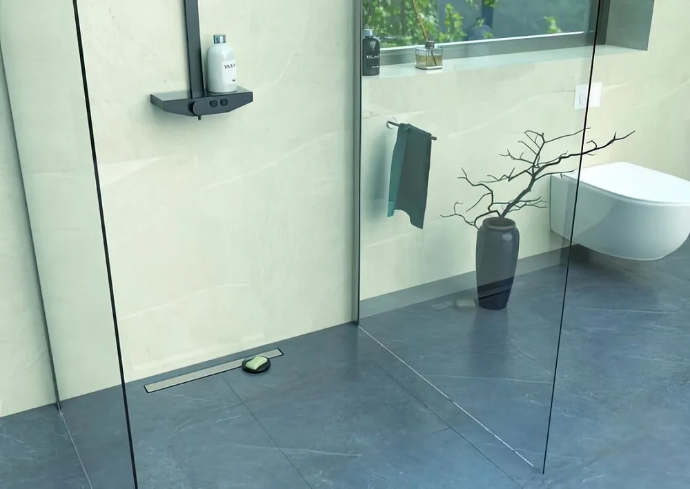 Душевой трап (лоток) Pestan Confluo Frameless Line 850, матовый хром Sancos — официальный сайт