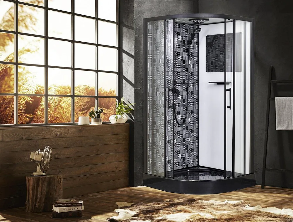 Душевая кабина Esbano Negro ESKBB90CR Sancos — официальный сайт