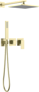 Душевой комплект Timo Selene SX-2169/17SM, С ВНУТРЕННЕЙ ЧАСТЬЮ, золото матовое
