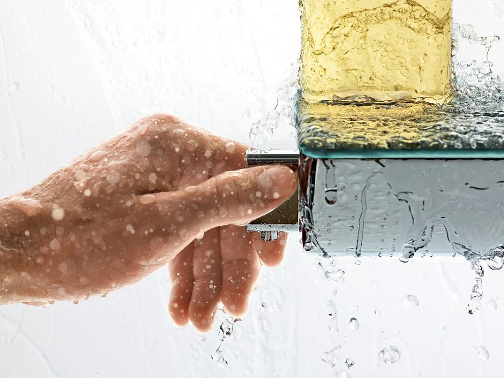 Термостатический смеситель Hansgrohe Ecostat Select 13161000 для душа Sancos — официальный сайт