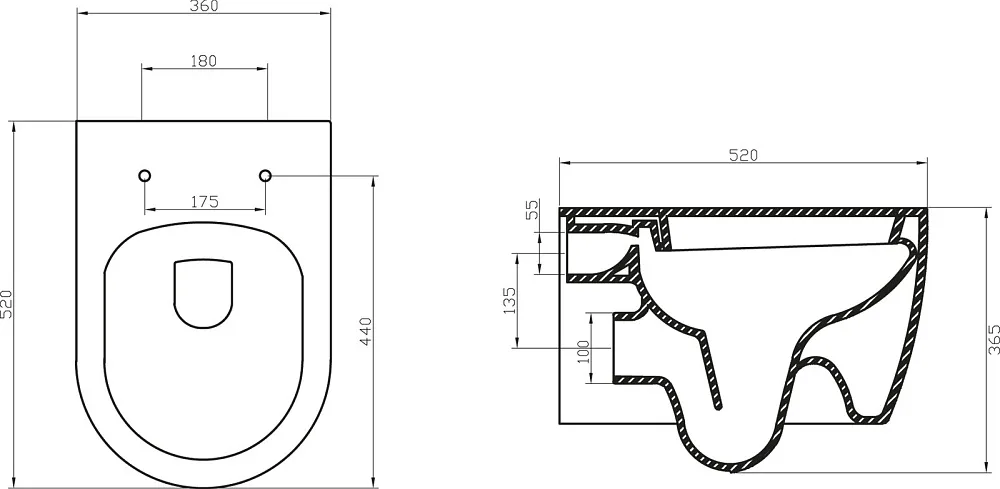 Унитаз подвесной BelBagno Marino BB105CHR BB865SC с микролифтом, безободковый, глянцевый белый Sancos — официальный сайт