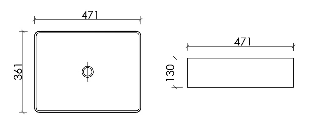 Накладная раковина Ceramicanova Element CN6069MB черная матовая Sancos — официальный сайт