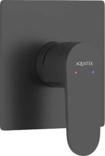 Встраиваемый смеситель AQUATEK Оберон AQ1266MB С ВНУТРЕННЕЙ ЧАСТЬЮ, матовый черный