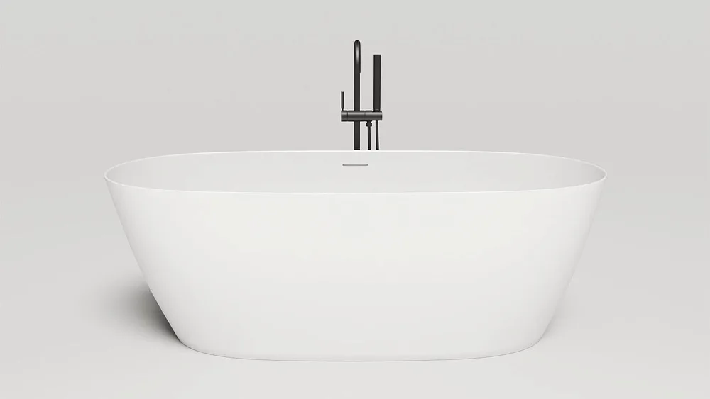 Ванна из искусственного камня Salini Sofia S-Stone 170x80 см, отдельностоящая, матовая белая, овальн Sancos — официальный сайт
