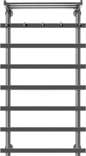 Полотенцесушитель электрический Secado Понтида 1 КСП, R 100x50, графит