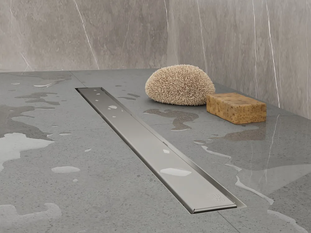 Душевой трап (лоток) Plumberia Selection PST In-Tile 80 см, нержавеющая сталь матовая Sancos — официальный сайт