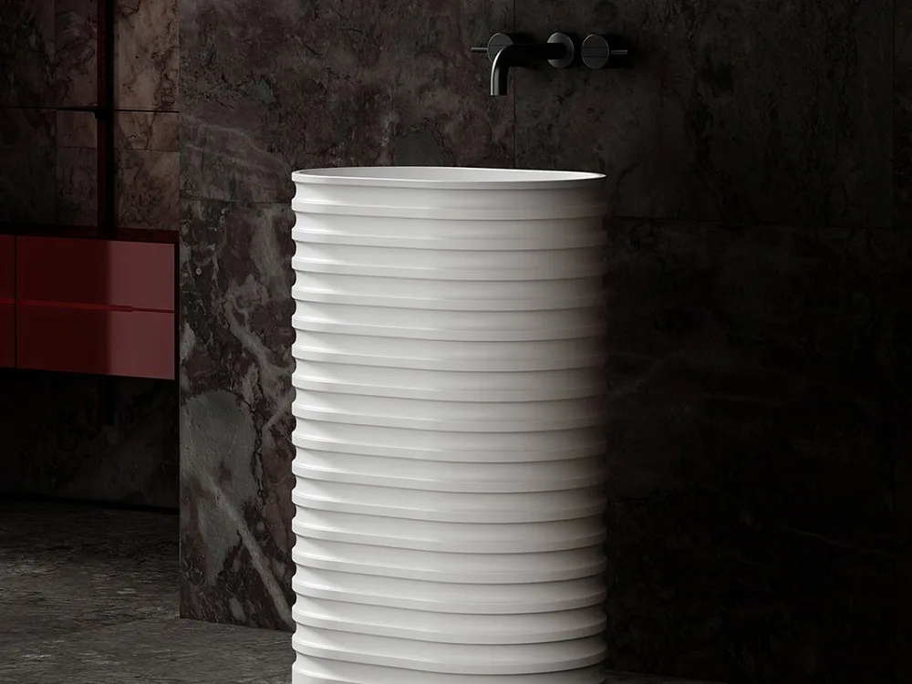 Раковина Abber Stein AS2550-H матовая белая Sancos — официальный сайт