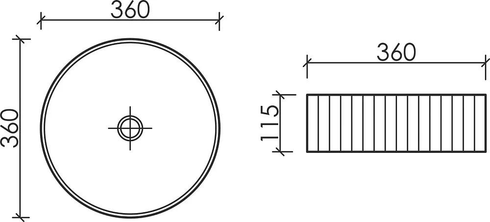 Накладная раковина Ceramicanova Element CN6057MB черная матовая Sancos — официальный сайт