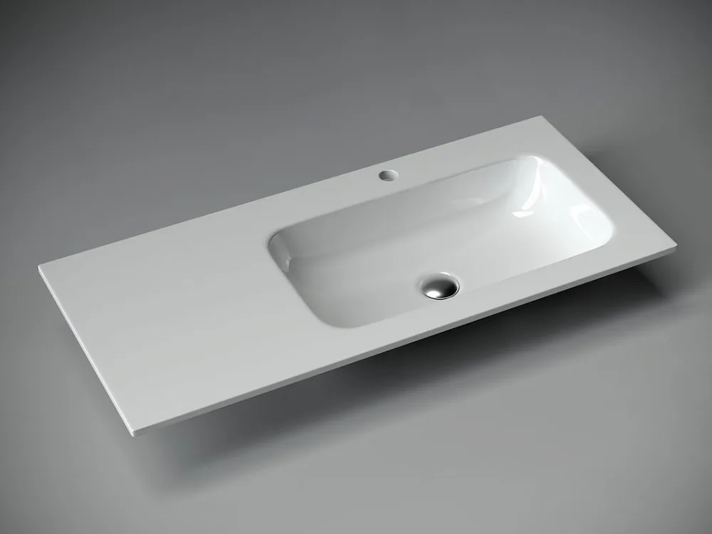 Тумба с раковиной Sancos Snob T 100 см, R, bianco Sancos — официальный сайт