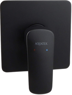 Встраиваемый смеситель AQUATEK Вега AQ1066MB матовый черный