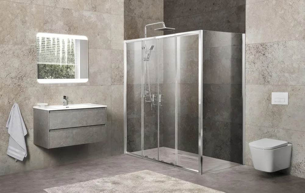 Душевой уголок BelBagno Unique UNIQUE-AH-21-170/200-80-C-Cr Sancos — официальный сайт