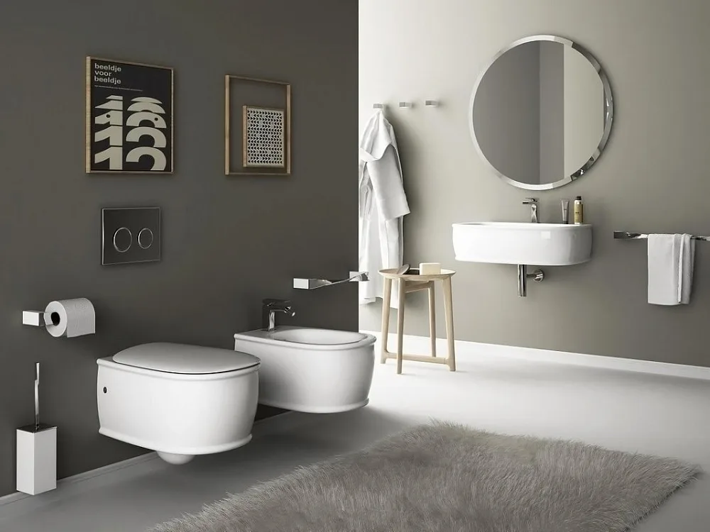 Биде подвесное ArtCeram Atelier AZB001 05 00/ATB001 05 00 белое матовое Sancos — официальный сайт