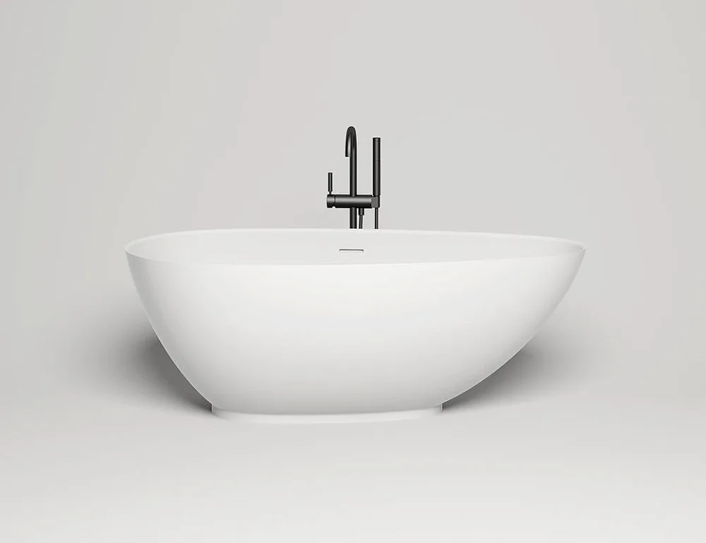 Ванна из искусственного камня Salini Paola S-Sense 170x85 см, отдельностоящая, белая, овальная, со с Sancos — официальный сайт