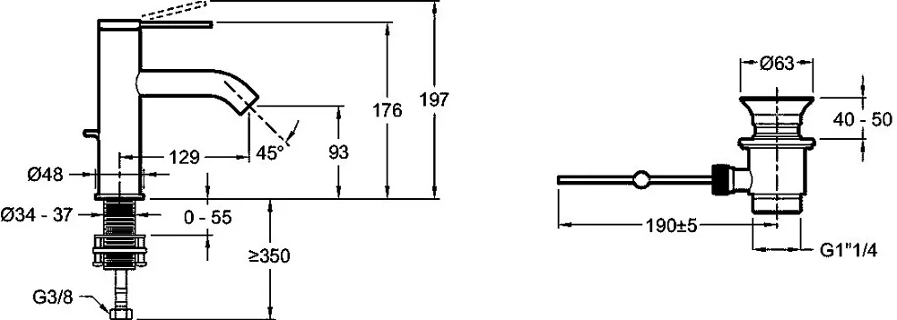 Смеситель для раковины Jacob Delafon Grands Boulevards E77958-4A-2MB матовое золото Sancos — официальный сайт