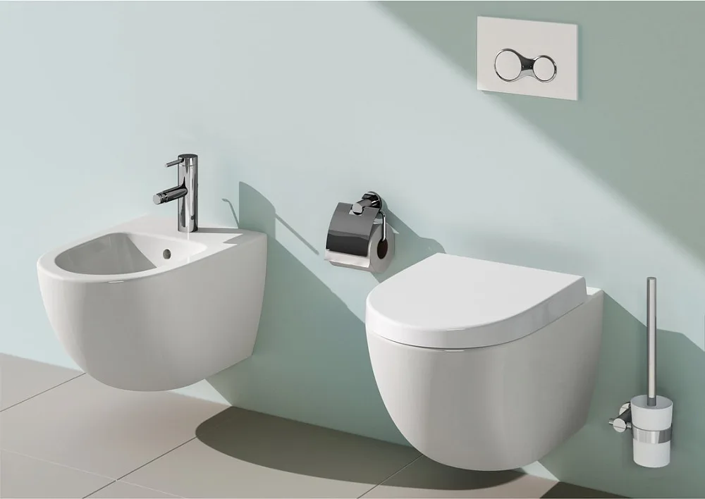 Унитаз подвесной VitrA Sento 7748B003-0075 сиденье 86-003-009 с микролифтом, безободковый, белый Sancos — официальный сайт