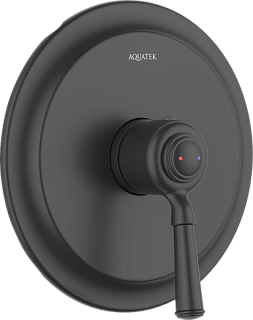 Встраиваемый смеситель AQUATEK Классик AQ1566MB С ВНУТРЕННЕЙ ЧАСТЬЮ, матовый черный