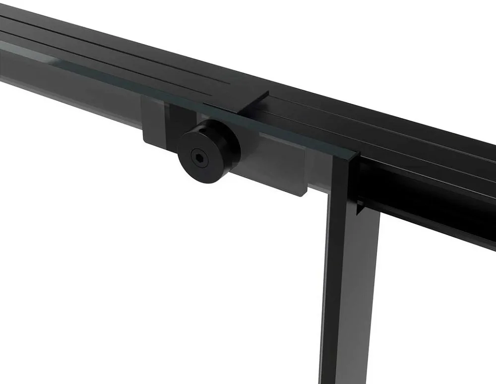 Душевой уголок Vincea Slim Soft VSR-1SS1010CLB 100x100, профиль черный, стекло прозрачное Sancos — официальный сайт