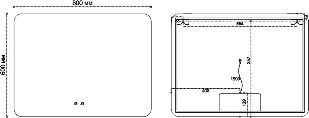 Зеркало Vincea VLM-3BE800-2 80x60 с подсветкой и антизапотевателем Sancos — официальный сайт