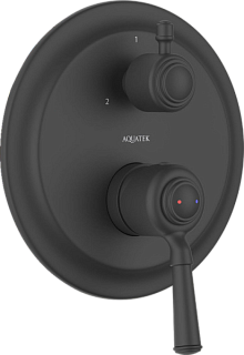 Встраиваемый смеситель AQUATEK Классик AQ1547MB С ВНУТРЕННЕЙ ЧАСТЬЮ, 3 режима, мато