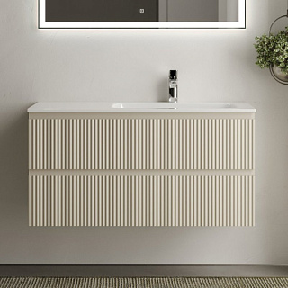 Тумба с раковиной Sancos Snob R 100 см, R, beige soft