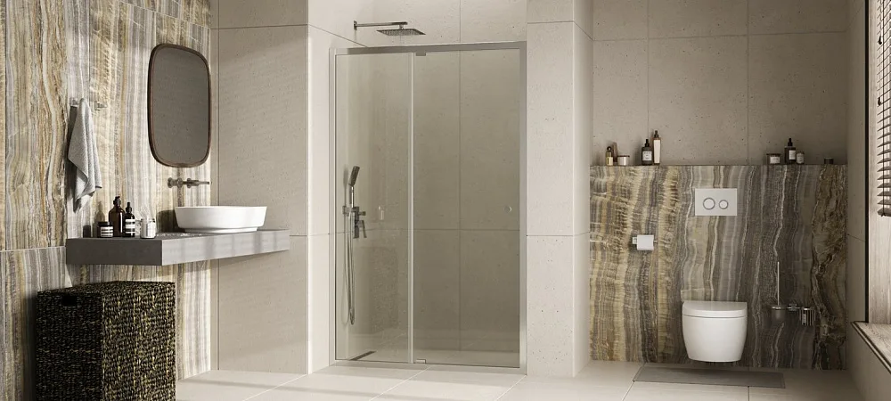 Душевая дверь в нишу Wasserkraft Aula 11P13 110 см Sancos — официальный сайт