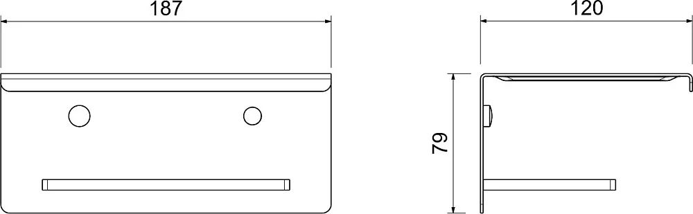 Держатель туалетной бумаги AQUATEK Либра AQ4309CR с полкой для телефона, хром Sancos — официальный сайт