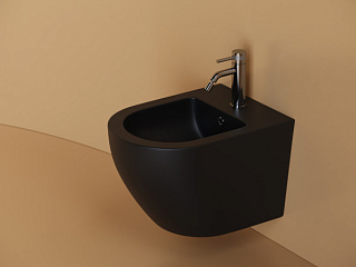 Биде подвесное Ceramicanova Uno CN11002MB черный матовый