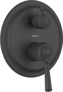 Встраиваемый смеситель AQUATEK Классик AQ1546MB С ВНУТРЕННЕЙ ЧАСТЬЮ, матовый черный