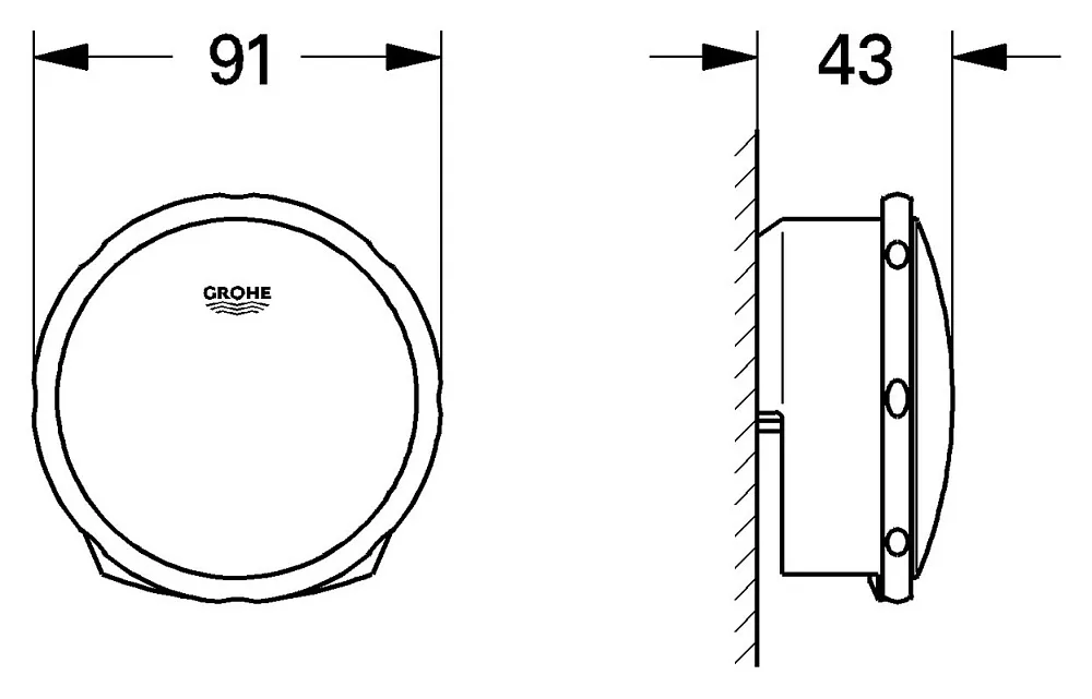 Слив-перелив Grohe Talento fill 28991000, с крышкой Sancos — официальный сайт