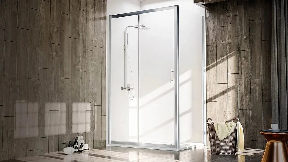 Душевой уголок Veconi Rovigo RV-072 120x70, профиль хром Sancos — официальный сайт