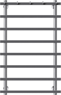 Полотенцесушитель электрический Secado Понтида 1 K, R 100x50, графит