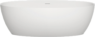 Ванна из искусственного камня Salini Alda S-Sense 170x80 см, отдельностоящая, белая, овальная, со сл