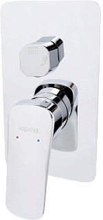 Встраиваемый смеситель AQUATEK Вега AQ1046CR С ВНУТРЕННЕЙ ЧАСТЬЮ, хром