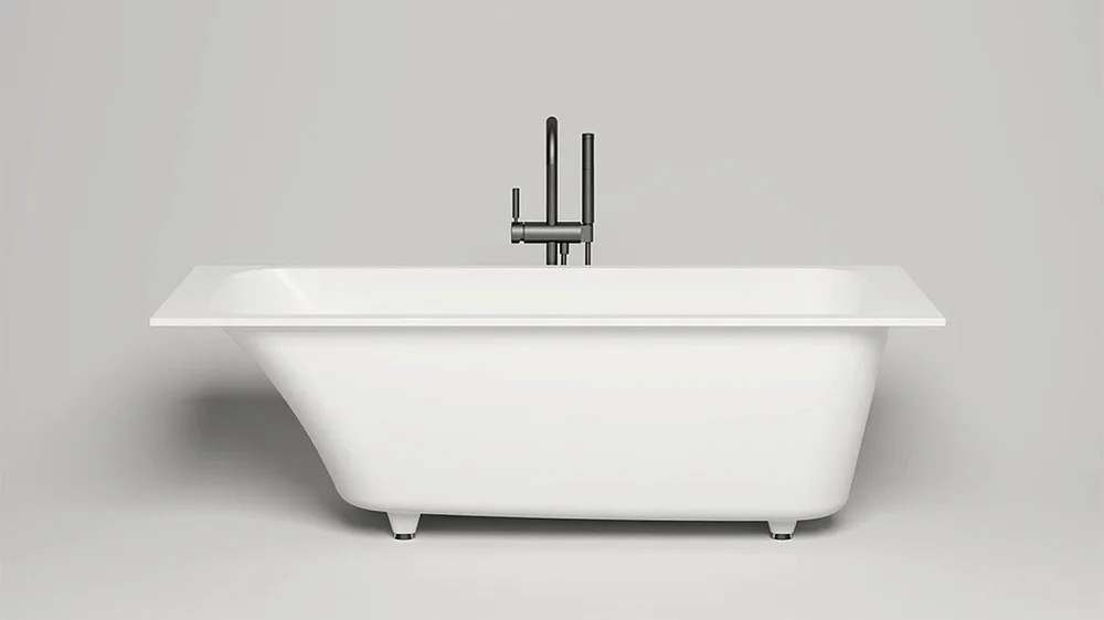 Ванна из искусственного камня Salini Orlanda S-Stone 170x75 см, встраиваемая, матовая белая, на ножк Sancos — официальный сайт