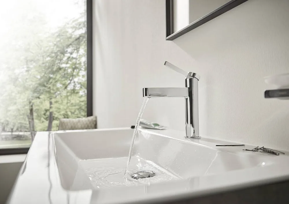 Смеситель для раковины Hansgrohe Finoris 100 76010000 хром Sancos — официальный сайт
