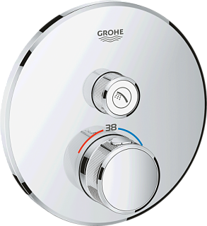 Термостатический смеситель встраиваемый Grohe Grohtherm SmartControl 29118000 для душа