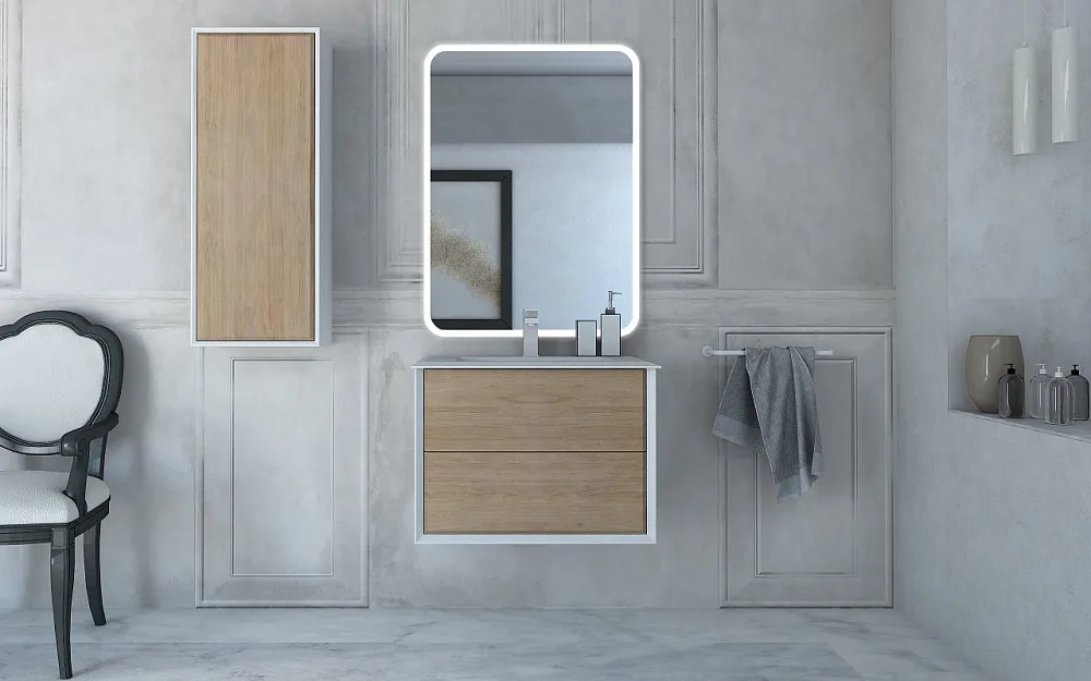 Мебельная раковина Cezares Bellagio 50212 71 см, bianco opaco Sancos — официальный сайт
